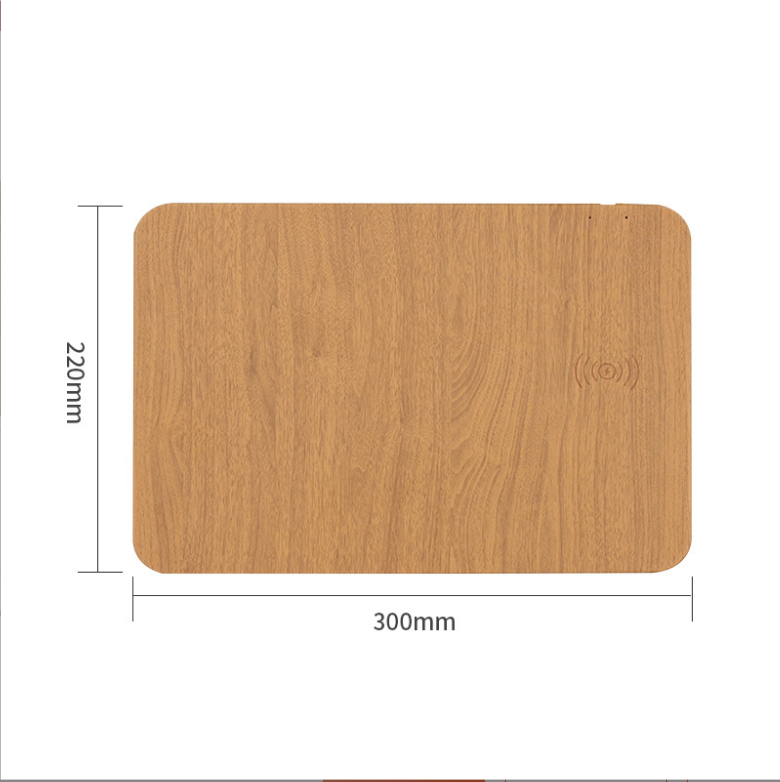 木紋款無(wú)線(xiàn)充鼠標(biāo)墊