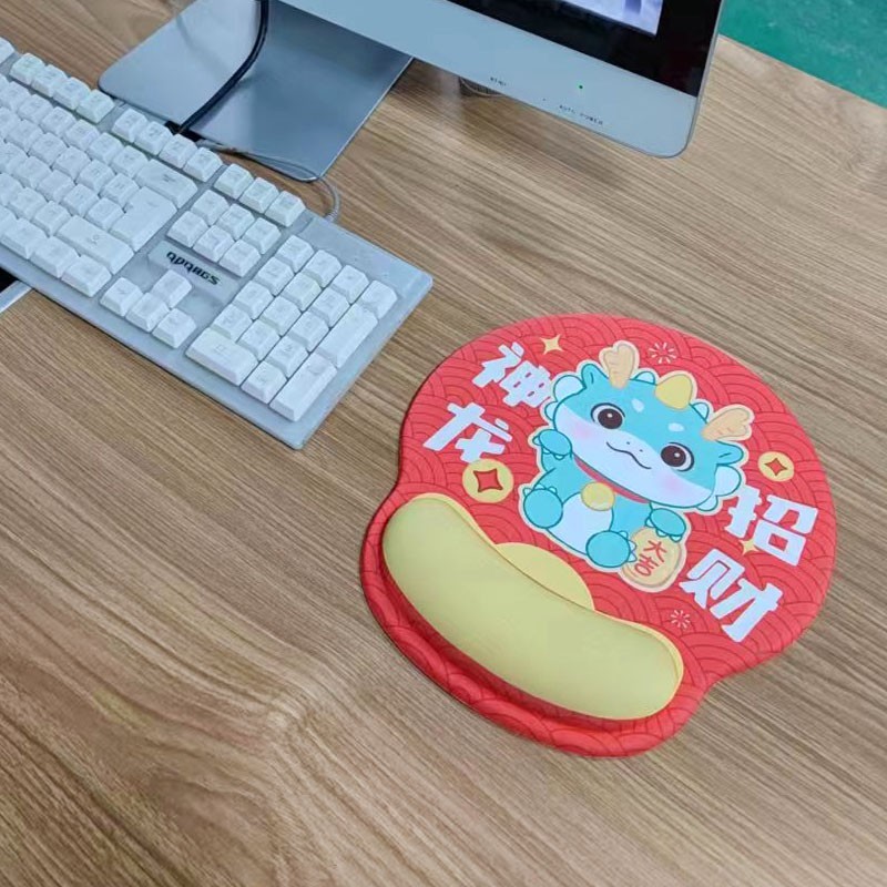 鍵盤(pán)墊辦公鼠標(biāo)墊手腕墊護(hù)腕墊橡膠純色記憶棉卡通硅膠游戲手托墊