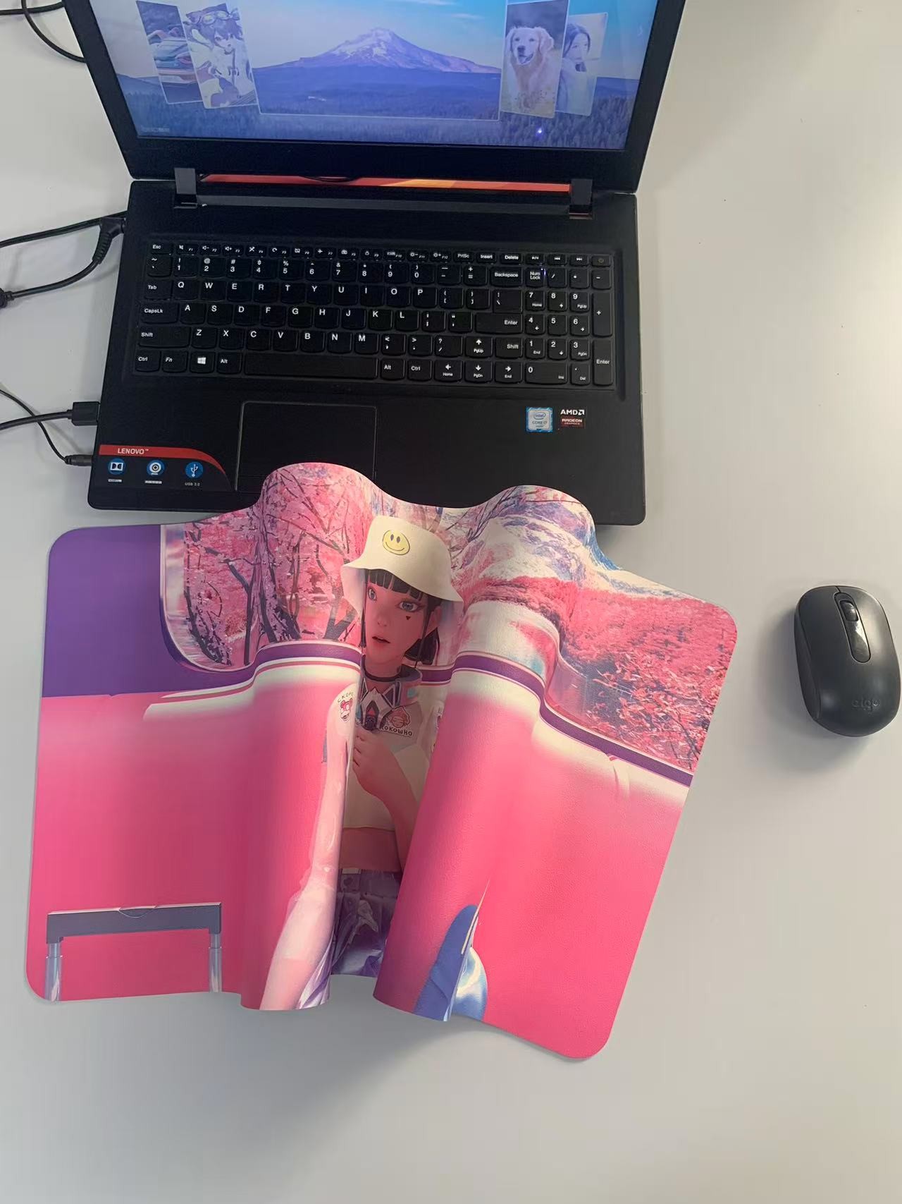 雙面防滑皮革鼠標(biāo)墊，辦公寫字桌墊，電競游戲桌墊支持定制